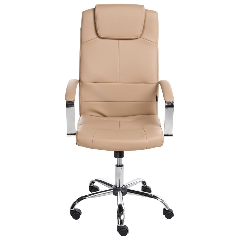 Executive Chair with Headrest, Beige
