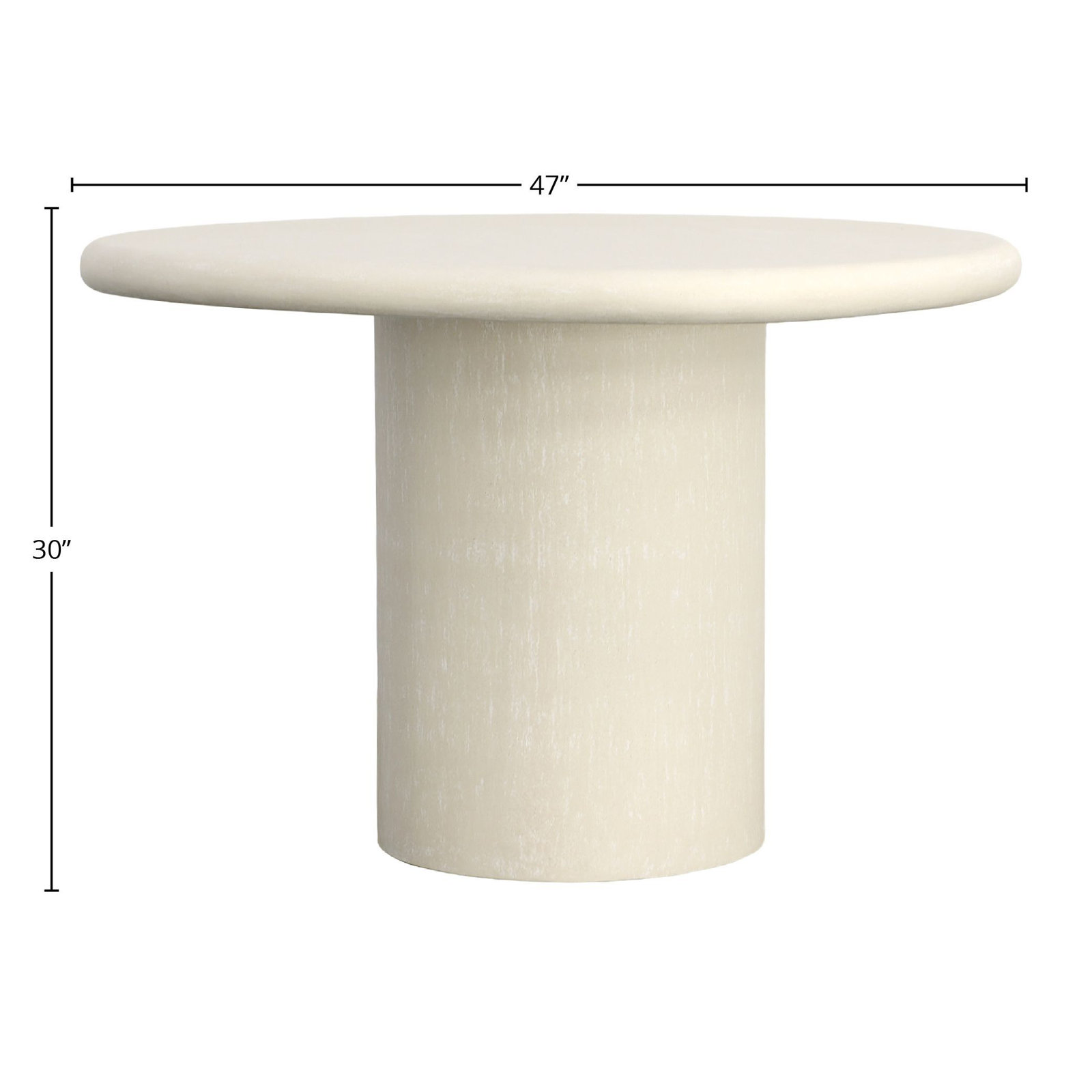 Alarica 47'' Stone / Concrete Outdoor Dining Table