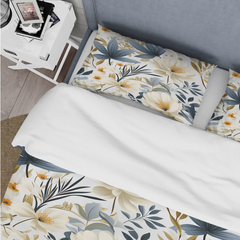 Literie Serene Jungle II, Housse de couette pour grand lit et 2 taies décor