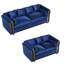  Ensemble de canapé en velours 2 pièces avec accoudoirs décoratifs dorés à deux couches-679096659