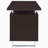 Weathered 2-Drawer Floating Top Office Desk-110644423