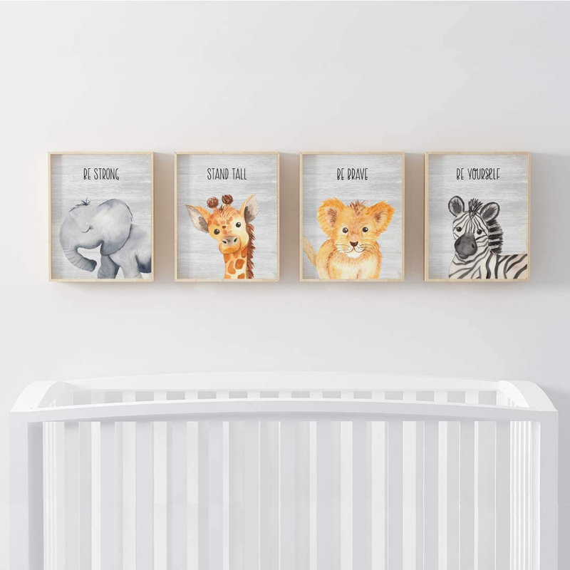 Deeley Animals 4 - Piece Paper Print
