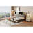 Full Size Wooden Daybed In Gray, Featuring 3 Storage Drawers, Shelf, And Nearby Outlets Offering Integrated Power-437958291-437958302