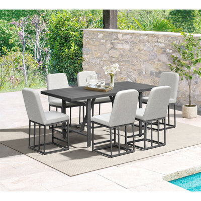 Vrishank Counter Height Dining Set, Mocha, 7-PC