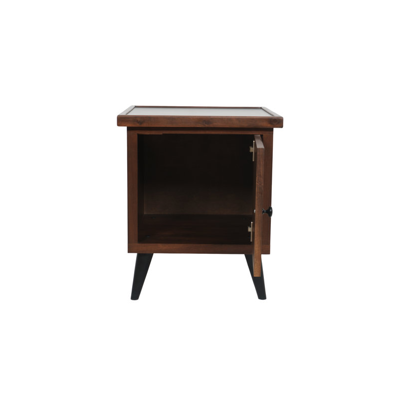 Table de bout Malbon Mid Century Modern, table d'appoint en noyer