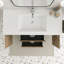Ensemble de meuble-lavabo simple 48 po avec plateau en résine intégré 48 po-740235722