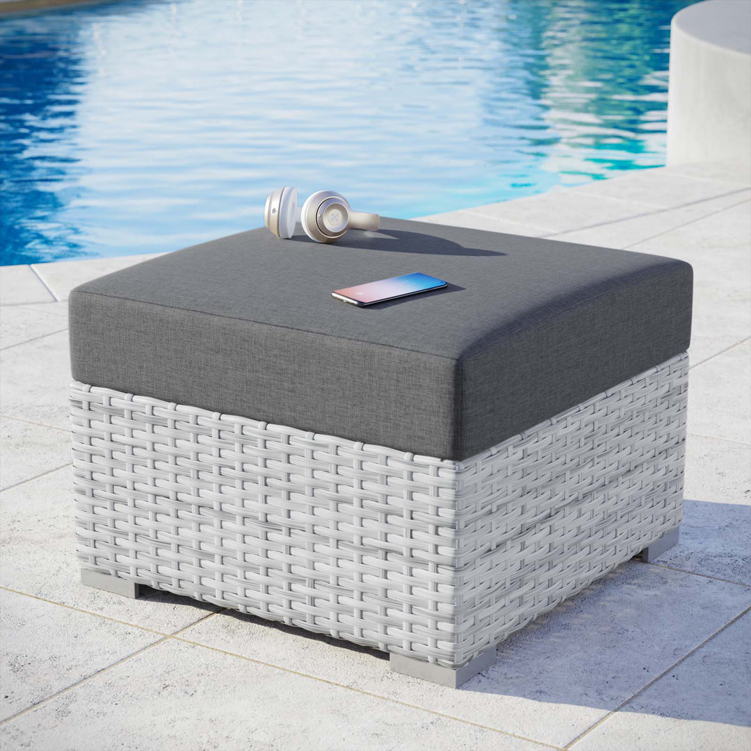 Convene Outdoor Patio Ottoman Modway Cushion 