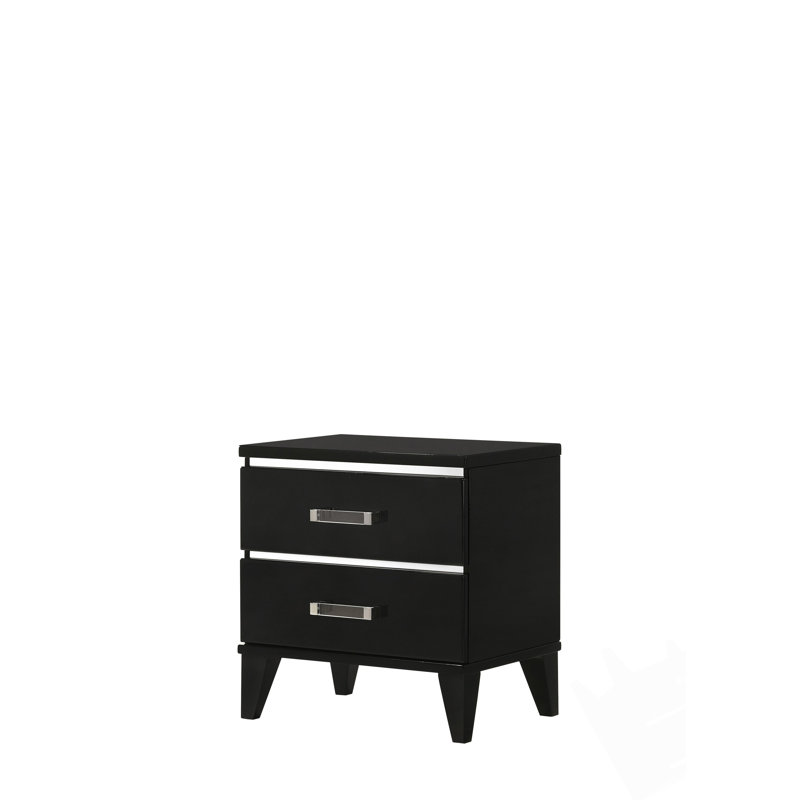 Table de chevet avec tiroirs spacieux et fabrication durable pour les chambres modernes