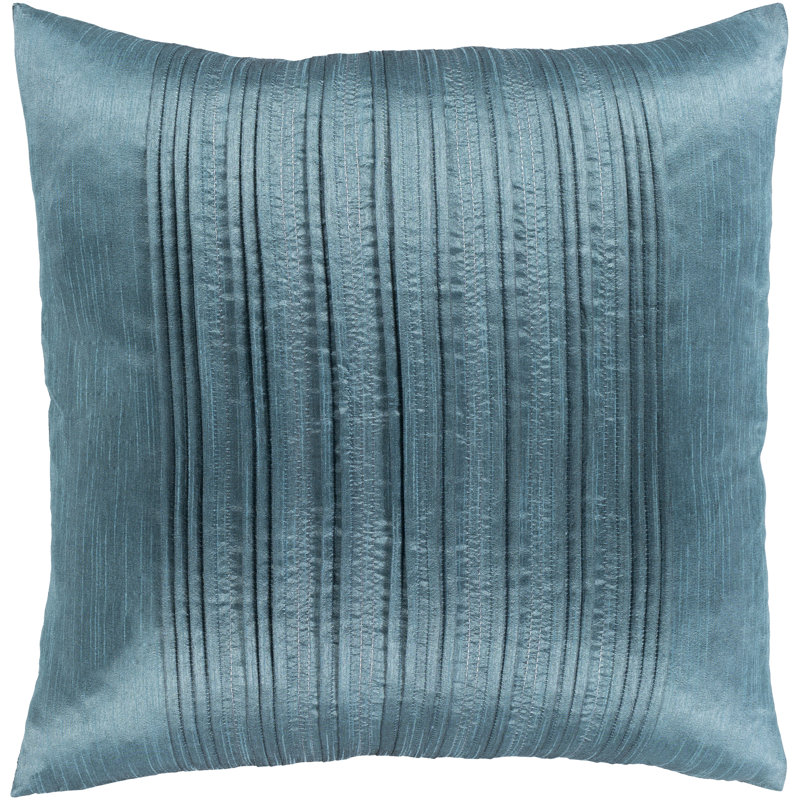 Teal Polyester Square Pillow Cover, 18" x 18"