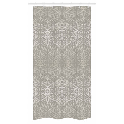 Damask Shower Curtain with Hooks Included