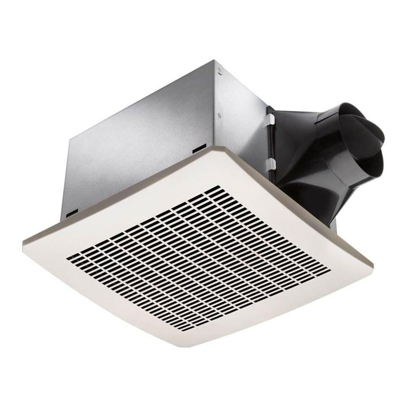 Delta Breez Signature 130 CFM Exhaust Bathroom Fan with Humidity Sensor, White