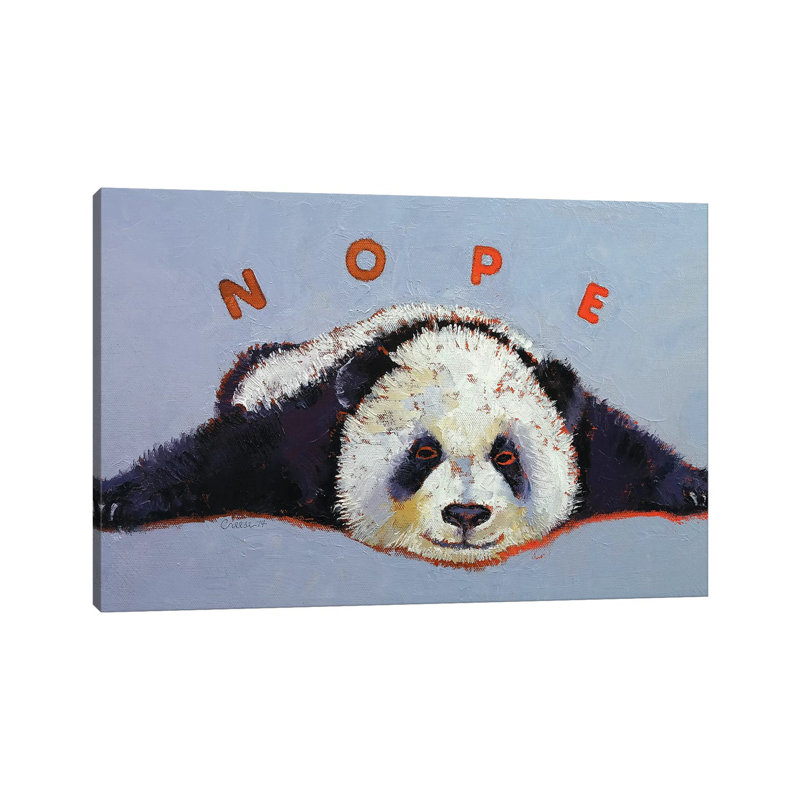 Nope by Michael Creese - Wrapped Canvas Painting, 20.32 cm H x 30.48 cm W