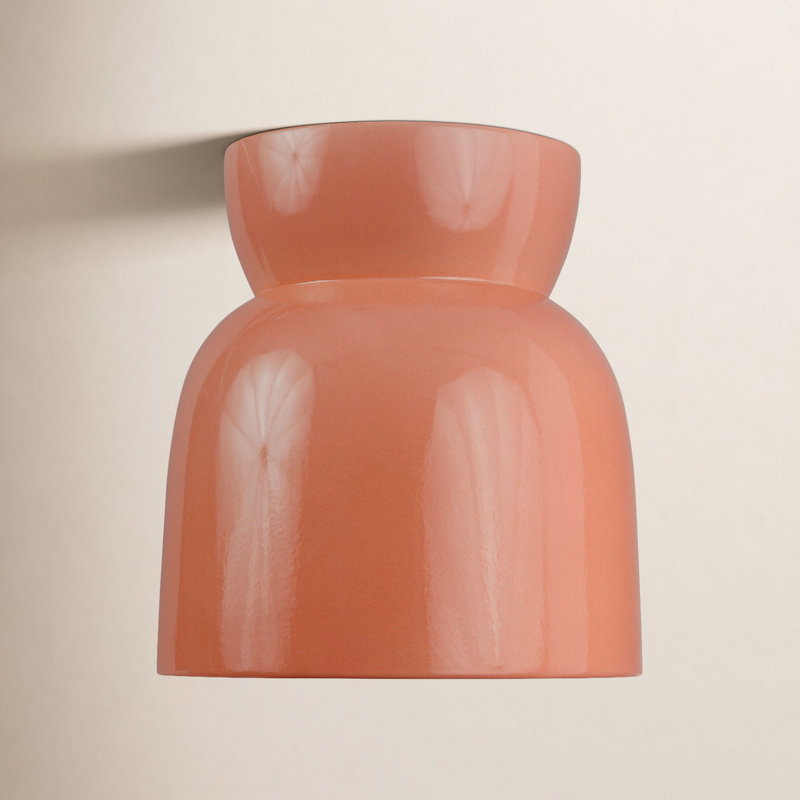 Hourglass Outdoor Flush-Mount, Rose Pink, Incandescent (Not Included)