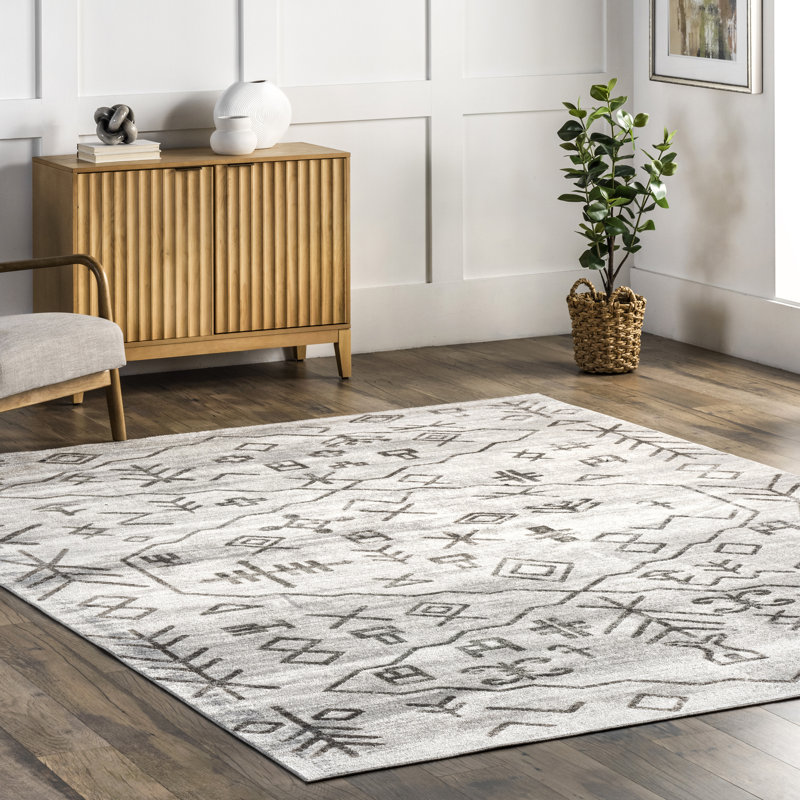 Tapis d'inspiration mondiale Rhonda SpinClean, Rectangle 8 pi x 10 pi
