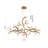 Transitional 18-Light Glass Bird Chandelier 