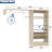 60'' Closet System with Tower Shelves for Walk-In Closet, Laundry Organizer With Hanging Rods-109906165