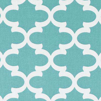 Astoria Trellis Print 100% Cotton Fabric, Peacock