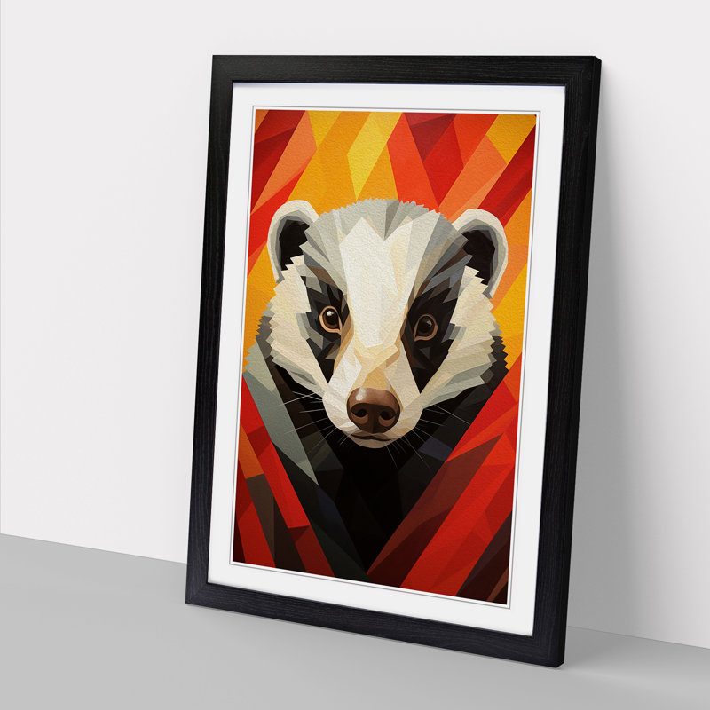 Single Picture Frame Print on Wood, Black Framed, 34cm H x 25cm W