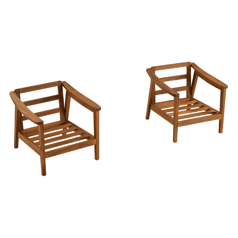 Fauteuil d'extérieur en bois d'acacia