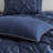 7 Piece Tufted Comforter Set Navy