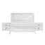 Cadre de lit en bois massif robuste avec 2 tables de chevet Albany-100150074-100150073
