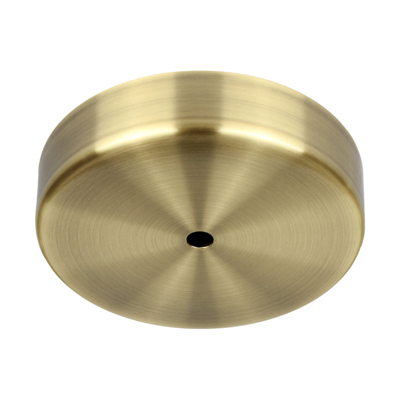 Kloud 1 - Light Single Globe Pendant, Brass, Clear, 4.5" H x 9.5" W x 7.5" D