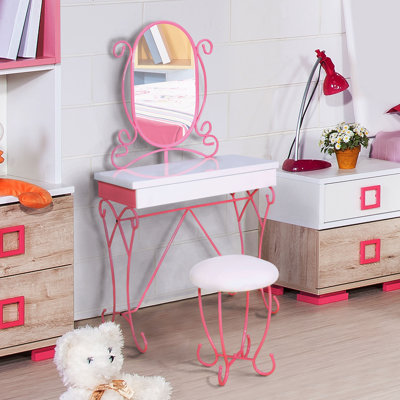 Jordy Fairy Tale Vanity Set with Mirror by Zoomie Kids