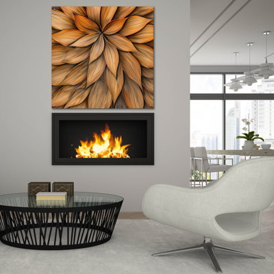 'Floral Wooden Whispers 2' by Andrea Haase Acrylic Glass Wall Art