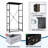 4 Drawer Dresser for Bedroom, Narrow Chest of Drawers, Wooden Top and Study Iron Frame 18"x37.5"-(WxH)