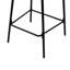 2 tabourets de comptoir en corde de papier tissés à la main. Style Chaises de bar pour appartement. Structure en métal noir, siège blanc crème. Et fonctionnelle à la maison. Polyvalent. Facile à installer-117950864