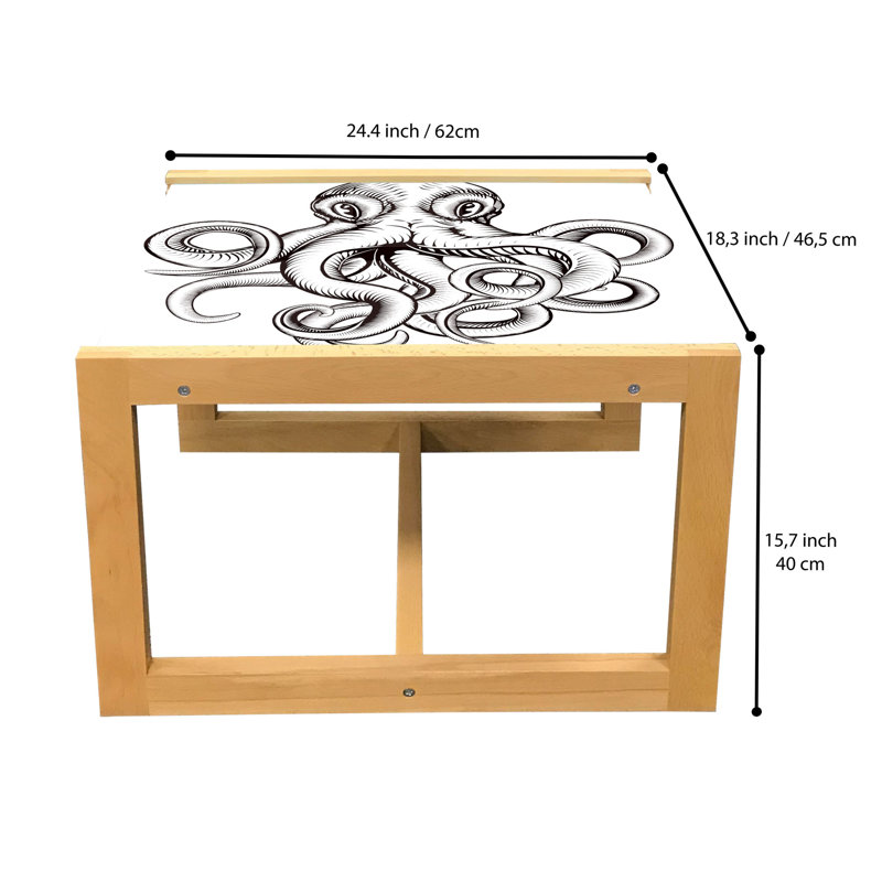 Jak-John Sled Coffee Table, 62cm H x 46cm W x 40cm D