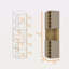Taupe 10-Bottle Bar Cabinet