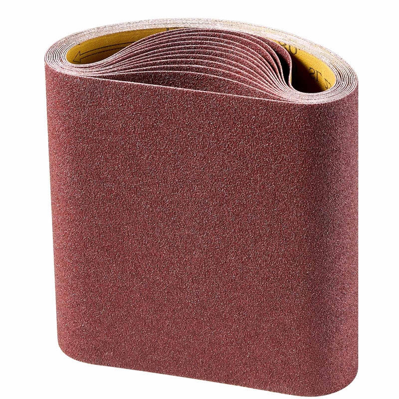 Courroies de ponçage, courroies de ponçage à bande 8 x 19 po, oxyde d'aluminium 80 grains pour le travail du bois, acier, aluminium, métaux non ferreux