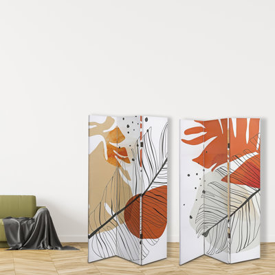 47.5 " W x 71 " H 3 - Panel Canvas Folding