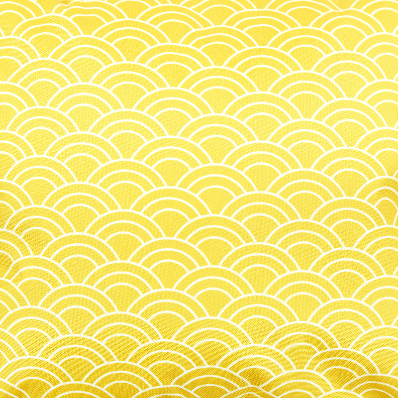 Bean Bag Bazaar Deck Stripe & Plain Indoor-Outdoor Cushions, Yellow Striped
