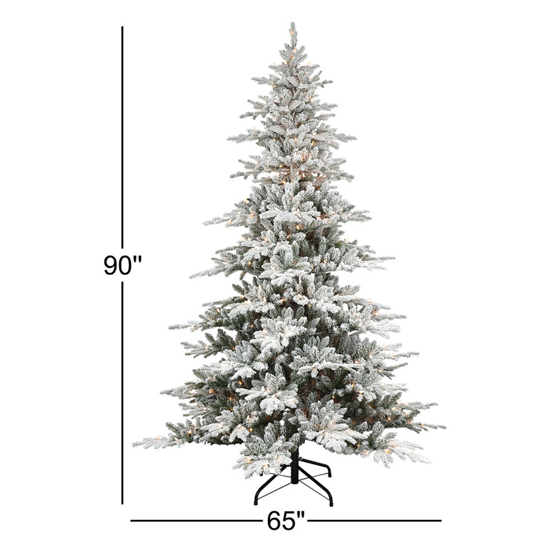 7.5' Lighted Fir Christmas Tree