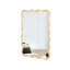 Miroir rectangulaire ondulé en bois massif - bois naturel - miroir moderne 40 po x 28 po pour salle de bain, chambre à coucher, salon, salle à manger, vestiaire, vestibule-1330330143