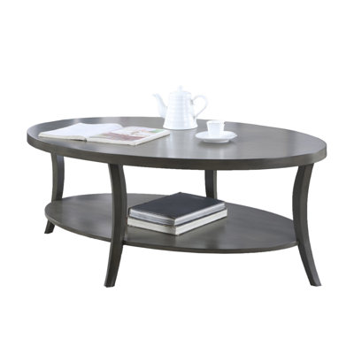Perth Contemporary Oval Shelf Coffee Table
