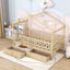 Lit en bois avec 2 tiroirs, toit et garde-corps-7425711-7425705