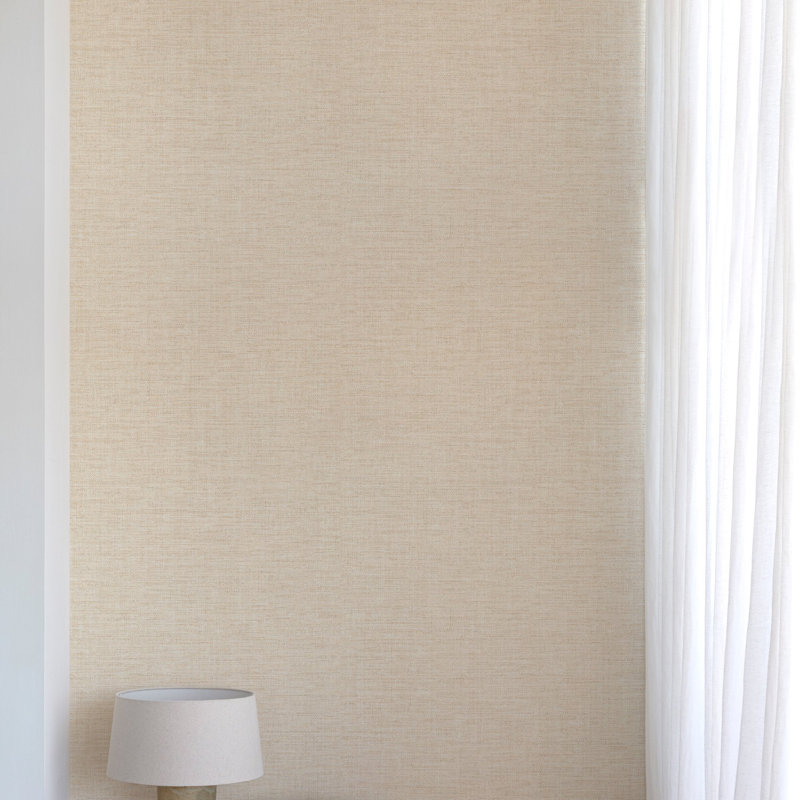 Concept Collection Rough Textile Double Width 42-inches Wide Wallpaper Roll, Pink