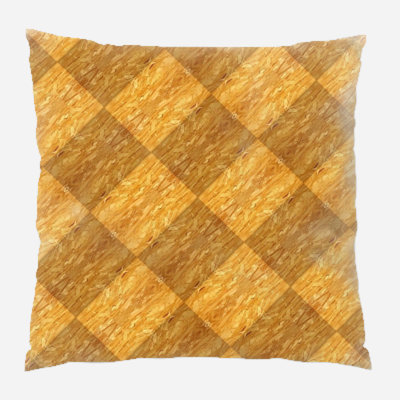 Coussin décoratif en bois