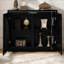 Buffet Mid-Century à cannelures avec 2 trous de sortie
