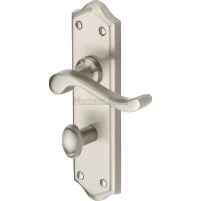 Heritage Brass Heritage Door Handle for Bathroom Buckingham Design