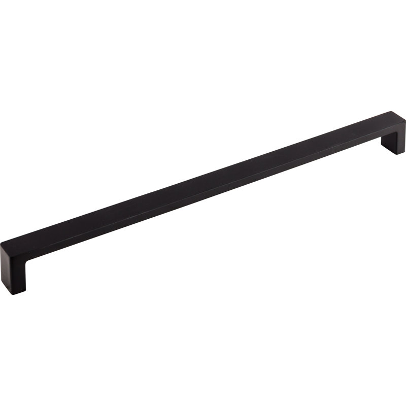 Modern Metro Bar Pull, 12" Center to Center, Black