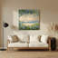 Art mural gris en métal Coastal Beach Morning Glory-1822380315