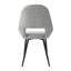 Quebisha 49cm H Upholstered Metal Upholstered Back Side Chair in Grey