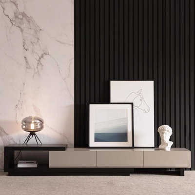 Simple style Modern retractable TV cabinet