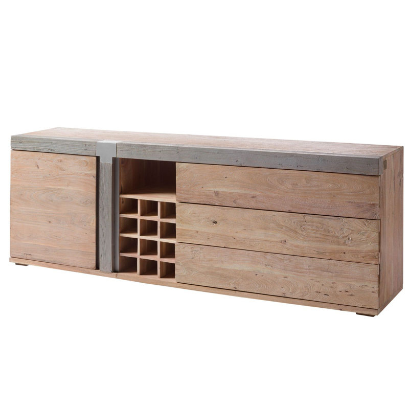 Amsterdam 215cm Solid Wood Sideboard