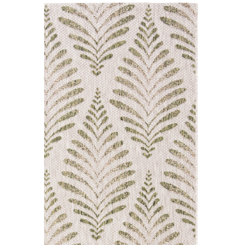 Tapis d'intérieur / extérieur à motif géométrique Lueck Performance, Carré 6 pi 7 po