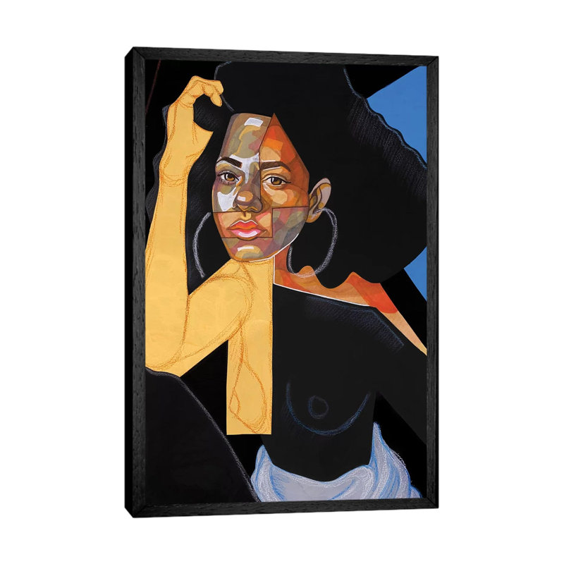 Black Picasso - Print on Canvas, Black Framed, 66.04 cm H x 45.72 cm W